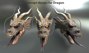 Concept textures for Dragon